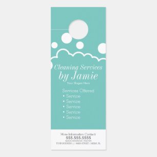 Cleaning Service Business Suds  Door Hanger