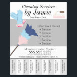 Cleaning Service Business Tear Off Strips  B Flyer<br><div class="desc">Modern Flyers for Cleaning Service</div>