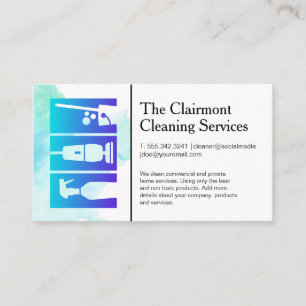 Cleaning Service Duties House Keeping Logo Business Card