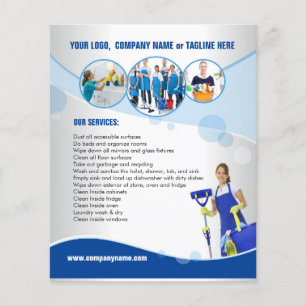 Cleaning service flyer template
