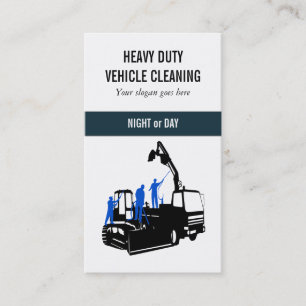 Cleaning Service heavy duty vehicles Business Card