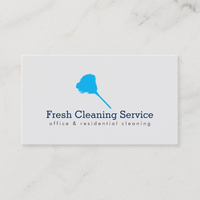 Cleaning Service, Housekeeper II Business Card (Front)