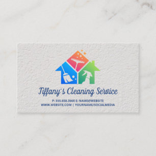 Cleaning Service Icons   Maid Cleaning   House Business Card