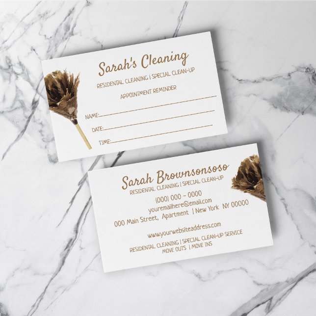 Cleaning service janitorial marketing appointment business card (Cleaning service janitorial marketing appointment business card)