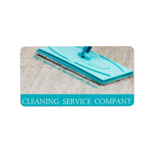 Cleaning service label