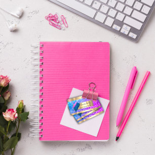 Cleaning Service Maid House Keeping Gold Pink Business Card