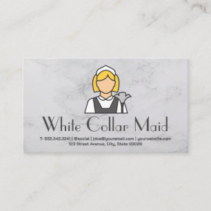 Cleaning Service   Maid Icon Business Card