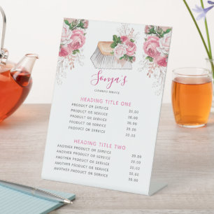 Cleaning Service Modern Business Cleaning Brush Pedestal Sign