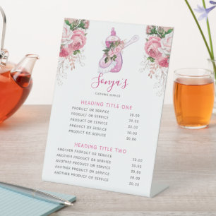 Cleaning Service Modern Business dish soap Pedestal Sign