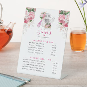 Cleaning Service Modern Business Pedestal Sign