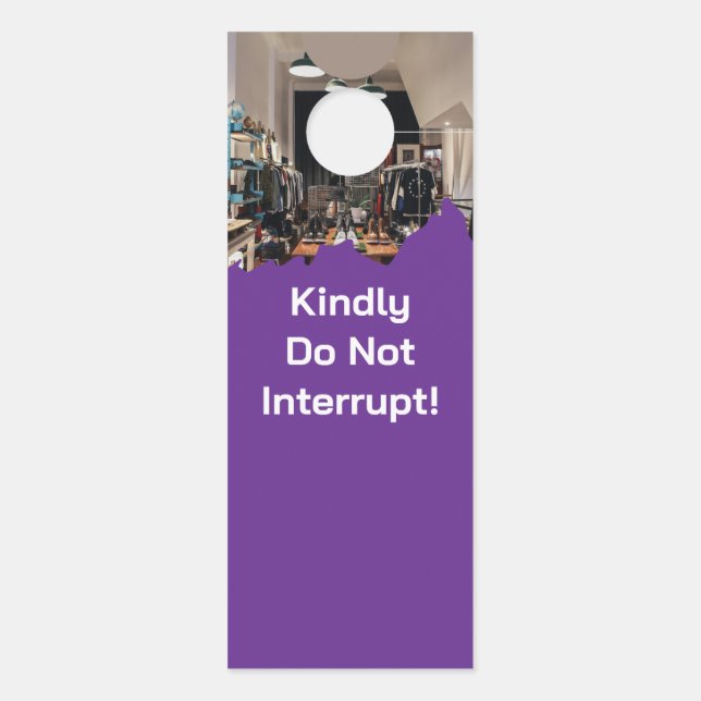 Cleaning Service Promo Logo QR door sign (Back)