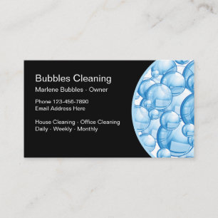 Cleaning Service Residential Commercial Business Card