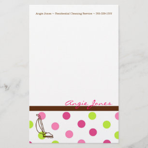 Cleaning Service Stationary Stationery