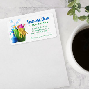  Cleaning Service Supplies Bucket Housekeeping Label