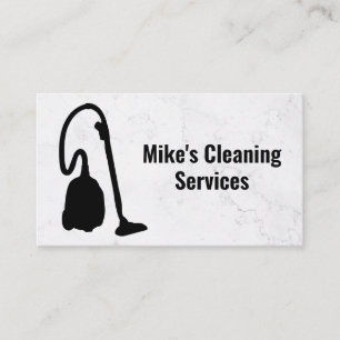 Cleaning Service Vacuum Steamer Business Card