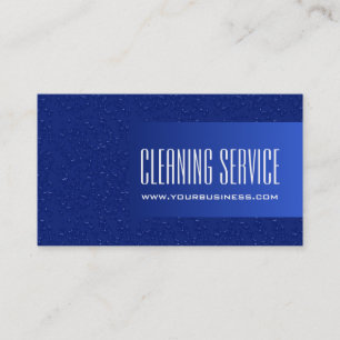 Cleaning Service - Water Drops Business Card