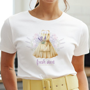 Cleaning Service Watercolor Lavender Apron T-Shirt