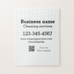 Cleaning services add number website email address jigsaw puzzle