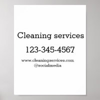 Cleaning services add number website email address