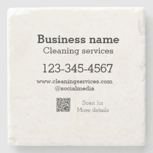 Cleaning services add number website email address stone coaster