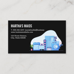 Cleaning Services   Appliances Business Card