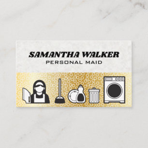 Cleaning Services   Bubbles Business Card