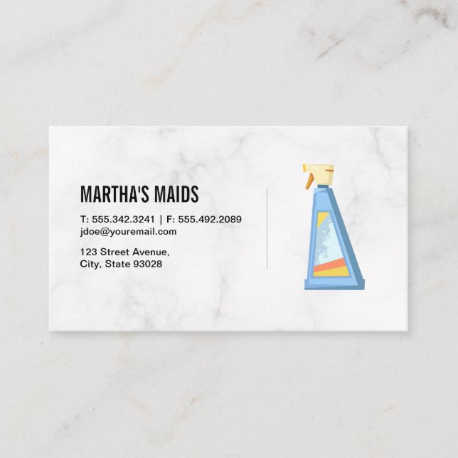 Cleaning Services Business Card (Front)