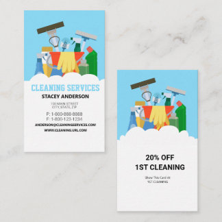 Cleaning Services  Business Card