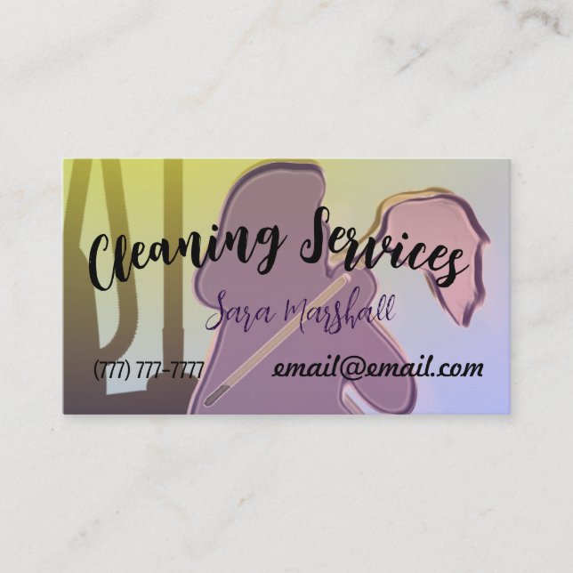 Cleaning Services Business Card (Front)