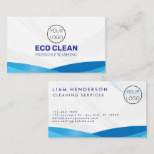 Cleaning Services Business Cards Pressure Washer