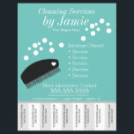 Cleaning Services Business Tear Off Strips  Flyer<br><div class="desc">Modern Flyers for Cleaning Service</div>