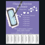 Cleaning Services Business Tear Off Strips Flyer A<br><div class="desc">Modern Flyers for Cleaning Service</div>