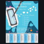 Cleaning Services Business Tear Off Strips Flyer B<br><div class="desc">Modern Flyers for Cleaning Service</div>