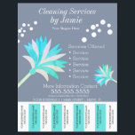 Cleaning Services Business Tear Off Strips Flyer I<br><div class="desc">Modern Flyers for Cleaning Service</div>