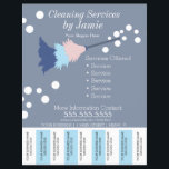 Cleaning Services Business Tear Off Strips Flyer K<br><div class="desc">Modern Flyers for Cleaning Service</div>
