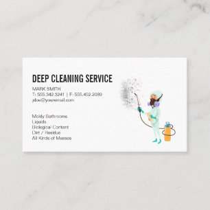 Cleaning Services   Cleaner Guy Business Card