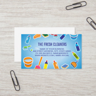 Cleaning Services   Cleaning Products Business Card