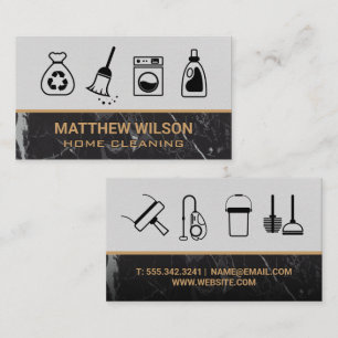 Cleaning Services Cleaning Supplies Business Card