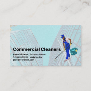 Cleaning Services Commercial Properties Business Card