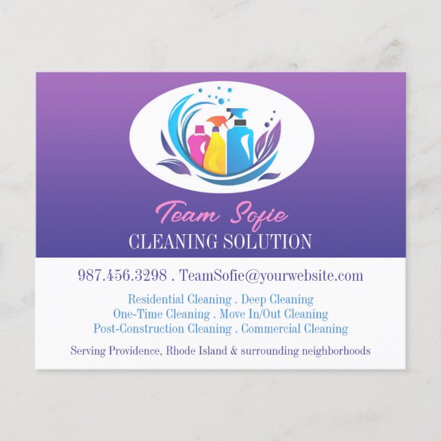 Cleaning Services Flyer (Front)