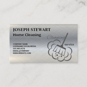 Cleaning Services   Home Cleaners Business Card