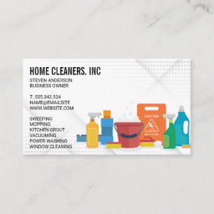 Cleaning Services   Home Maid Service  Business Card
