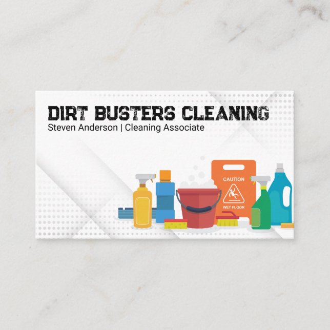 Cleaning Services | Home Maid Supplies  Business Card (Front)