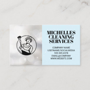 Cleaning Services House Cleaning Equipment Busin Business Card