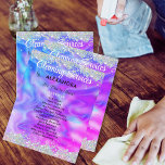 Cleaning Services House Keeping Holographic Purple Flyer<br><div class="desc">Cleaning Services House Keeping Modern Holographic Glitter Purple Elegant Flyer</div>