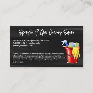 Cleaning Services    House Keeping Supplies Business Card