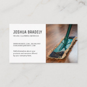 Cleaning Services   Housekeeping Business Card