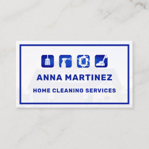 Cleaning services icons professional  business car card