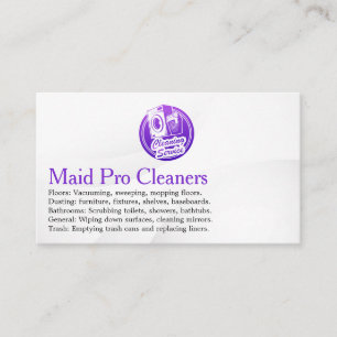 Cleaning Services Logo Washing Machine Business Card