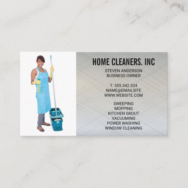 Cleaning Services | Maid Business Card (Front)
